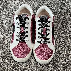 Vintage Havana Pink Glitter Sneakers